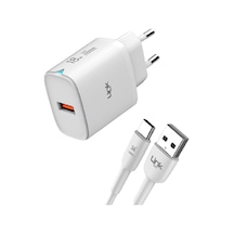 Linktech C303 18w Auto Id Type-c Kablolu Hızlı Şarj Aleti Set