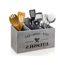 Dancemonkey Mutfak Eşyası Düzenleyici Küçük Kutu, Bıçak, Çatal Ve Kaşık Sınıflandırıcı Saklama Sepeti Gri Gri