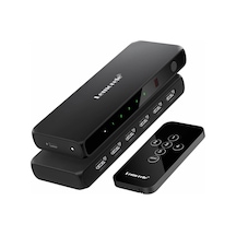 G96, 5 Girişli 1 Çıkışlı Hdmı 4k Görüntü Aktarıcı Uzaktan Kumandalı Otomatik Görüntü Seçici Switch