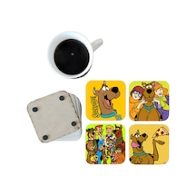 Scooby-doo Dekoratif Ahşap Bardak Altlığı Seti 076 Çok Renkli