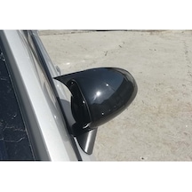 Corsa D Yarasa Ayna Kapağı Plastik Parlak Siyah