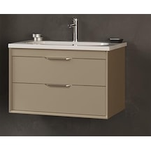 Orka Clay Çift Çekmeceli Alt Modül + Lavabo 100 Sahra Diğer