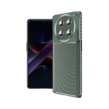 Newface Honor Magic 7 Lite Kılıf Auto Focus Karbon Kapak - Koyu Yeşil