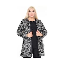 Ladies First Büyük Beden 3925 Siyah Ceket+bluz Takım 001