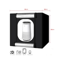 Deyatech 80 x 80 CM Katlanabilir Ledli Pro Ürün Çekim Çadırı