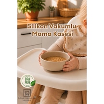 Porsima 34004-1 Silikon Vakumlu 300ml Mama Kasesi Krem