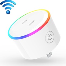 10a Rgb Sahne Işığı Wifi Uzaktan Kumanda Akıllı Soket Alexa Ve Google Home Ve Ifttt İle Çalışır, Ac 100-240v, Jp Fiş