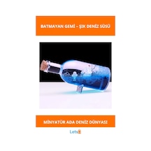 Dekoratif Şişe İçinde Minyatür Batmayan Gemi 1 Adet