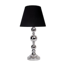 Dekovien Modern Metal Top Gold Ayaklı Kumaş Siyah Abajur ABD0203 Diğer
