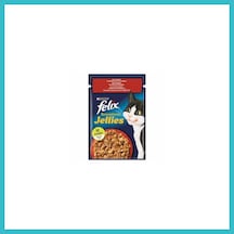 Felix Pouch Sensation Jellies Sığır Etli Ve Domatesli Yetişkin Kedi Konservesi 85 Gr Dfnbez