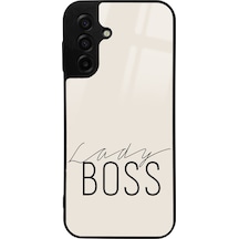 Samsung Uyumlu A17 Uyumlu Lady Boss Tasarımlı Glossy Telefon Kılıfı Çok Renkli