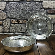 Kalaylı Bakır Hamam Tası 18 CM