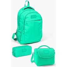 Coral High Kids Su Yeşili 3 Lü Okul Çanta Seti Set0114395 Çok Renkli