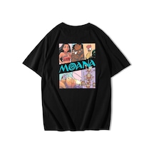 Brz Collection Unisex Oversize Moana T-shirt Siyah