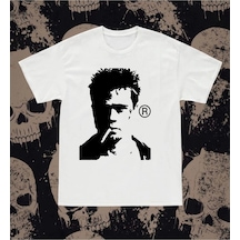 Startmore Unisex Oversize Fight Club Tshirt Beyaz