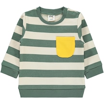 Civil Baby Erkek Bebek Sweatshirt 6-18 Ay Haki 19330f770k31