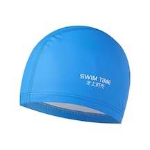 Yetişkin Erkekler Ve Kadınlar İçin Sones Pu Kaplamalı Su Geçirmez Genişletilmiş Yüzme Bonesi Mavi