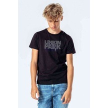 Tshirthane Linkin Park Baskılı Unisex Çocuk Siyah Tshirt (534626019)