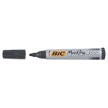 Bic Markör Permanent 1.7 MM Yuvarlak Uçlu Siyah 2000 09 - 12 Adet Siyah