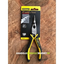 Stanley Eğri Uçlu Kargaburun Pense 160Mm Çelik Uçlu