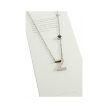 Gümüş - 643 - Renkli Harfli - Csmo-tex - Çelik Kolye-z