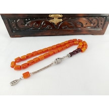 Soma Tesbih Çubuk Malzemeden Yapma Fıçı Kesim Sıkma Kehribar Tesbih 9 x 11