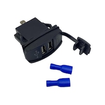 12v-24v Telefon Şarj Cihazı 3.1 A Usb Anahtar Tipi Kırmızı Işık