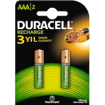 DURACELL İNCE PİL 750 MAH. ŞARJLI (2Lİ BLS) 2Lİ Nİ-MH 1,2 VOLT VE KATLARI