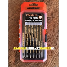 Fixman Ahşap Metal Delici Uç Seti 15 Parça Hss Titanyum Kaplı