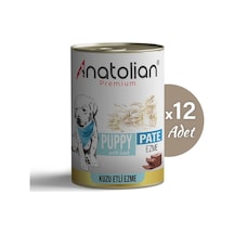 Anatolian Premium Kuzulu Ezme Yavru Köpek Konservesi 400 gr x 12 Adet
