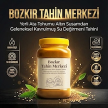 Bozkır Tahin Merkezi Yerli Ata Tohumu Altın Susamı Tahini Taze Çifte Kavrulmuş 930 G