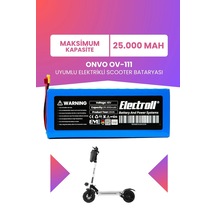 Onvo Ov-111 Uyumlu Batarya Maksimum Kapasite Batarya 48v 25ah Pil Elektrikli Scooter Bataryası Çok Renkli