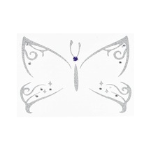 Face Art Decor Yuz Susleme Etiketi Kelebek Çok Renkli