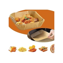 Bor Airfryer Pişirme Kağıdı 100 Adet Fritöz Pişirme Kağıdı,fritöz Yağlı Kağıdı, Yanmaz Kağıt 50 x 22