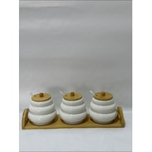 Emsan Honey Baharat Takımı 3'lü Beyaz