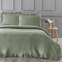 Linens Bsp Çift Kişilik Yatak Örtüsü Seti Yeşil Yeşil