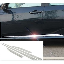 Honda Civic Uyumlu 2016 Sonrası Yan Kapı Çıtası Krom