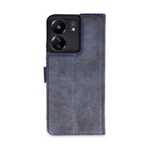 Xiaomi Redmi 13c Uyumlu Kılıf Trend S Plus Kapaklı Kılıf - Lacivert