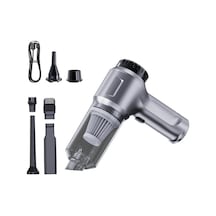 CBTxGlobal Suıtu St-6651 Otomotiv Şarj Toz Giderme Blower Araba Fırçasız Elektrikli Süpürge Gümüş ve Gri