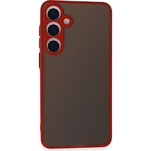 Samsung Samsung Uyumlu Galaxy S24 Kılıf Montreal Silikon Kapak - Kırmızı Diğer