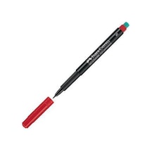 Faber-Castell 1523 21 S Kırmızı Permanent Kalem Kırmızı