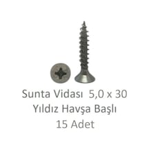 Adilon Sunta Vidası 5.0 x 030 15'Li