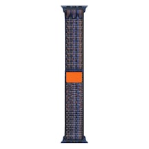 Butam Bilişim Watch Ultra 49mm Uyumlu Krd-91 Hasır Kordon Strap Kayış Clo- Mavi