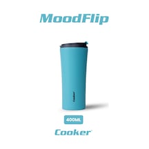 Cooker Moodflip 400 Ml Paslanmaz Çelik Bardak Termos Ckr2050 Mavi
