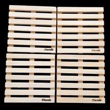 Escoines Koleksiyon 4adet Gönderilecektir Ahşap Kare Nihale 18,5x18,5cm Sarıçam 39963669466976adb3 Sarı