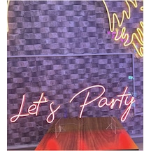 Let S Party Yazılı Neon Tabela Kırmızı