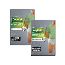 Depend Emici Külot Erkek Hasta Bezi L 8'Li 2 Paket 16 Adet