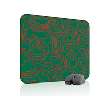 Yeşil Kırmızı 48x40 Xl Taraftar Gaming Oyuncu Mouse Pad Kaymaz Taban Büyük Fare Altlığı Topography