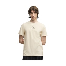 Puma Mclaren Small Logo Erkek Bej Günlük Stil T-shirt 63744806