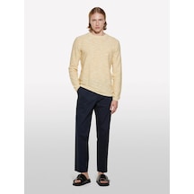 Sisley Pamuk Karışımlı Slim Comfort Fit Paraşüt Kanvas Pantolon Erkek Lacivert Pantolon - 325p4ytwsf05d